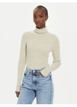 Calvin Klein dámsky obtiahnutý rolák béžový