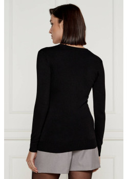 Guess SliM Fit pulóver čierny
