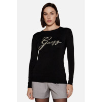 Guess SliM Fit pulóver čierny