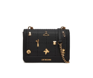 Love Moschino malá kabelka s klopou čierna