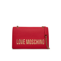 Love Moschino kabelka s retiazkou červená Love Moschino kabelka s retiazkou červená