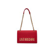 Love Moschino kabelka s retiazkou červená Love Moschino kabelka s retiazkou červená