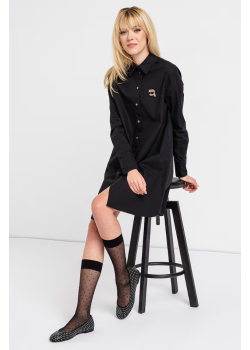 Čierna dámska dlhá košeľa Karl Lagerfeld