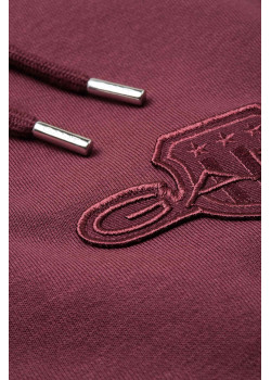 Gant dámske tepláky tonal Shield bordové