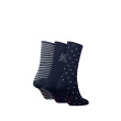 Dámske ponožky Tommy Hilfiger 3-Pack modré