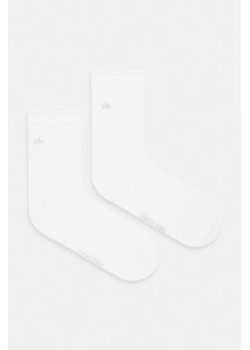 Calvin Klein klasické ponožky 2-pack biele