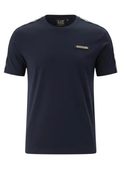 Emporio Armani Logo Series tričko modré