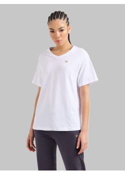 Emporio Armani Core Lady dámske tričko V-výstrih biele