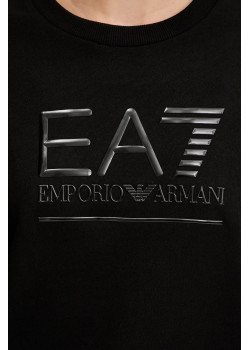 EA7 Emporio Armani dámska mikina Black beauty čierna