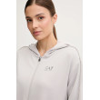 EA7 Emporio Armani dámska mikina s nášivkou sivá EA7 Emporio Armani dámska mikina s nášivkou sivá