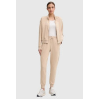 EA7 Emporio Armani dámska tepláková súprava s mikinou na zips béžová EA7 Emporio Armani dámska tepláková súprava s mikinou na zips béžová
