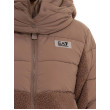 EA7 Emporio Armani dámska bunda s teddy efektom hnedá