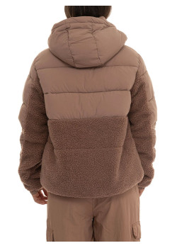 EA7 Emporio Armani dámska bunda s teddy efektom hnedá