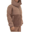 EA7 Emporio Armani dámska bunda s teddy efektom hnedá