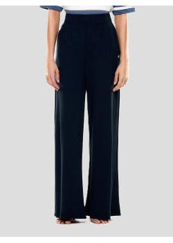 EA7 Emporio Armani dámske rozšírené nohavice modré