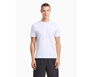 EA7 Emporio Armani pánske tričko s logom biele EA7 Emporio Armani pánske tričko s logom biele