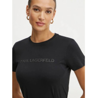 Karl Lagerfeld dámske tričko Commercial Logo čierne Karl Lagerfeld dámske tričko Commercial Logo čierne