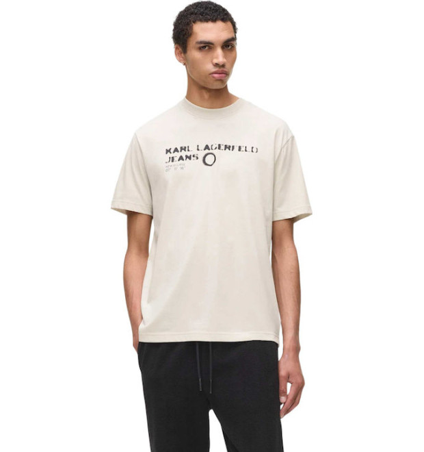 Karl Lagerfeld Jeans Eclipse Logo béžové