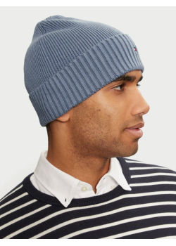 Čiapka Tommy Hilfiger v modrej farbe