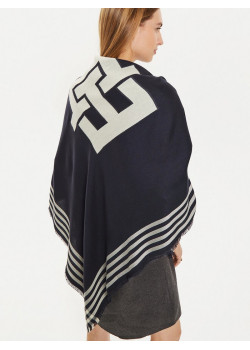 Tommy Hilfiger dámska exkluzívna šatka tmavomodrá