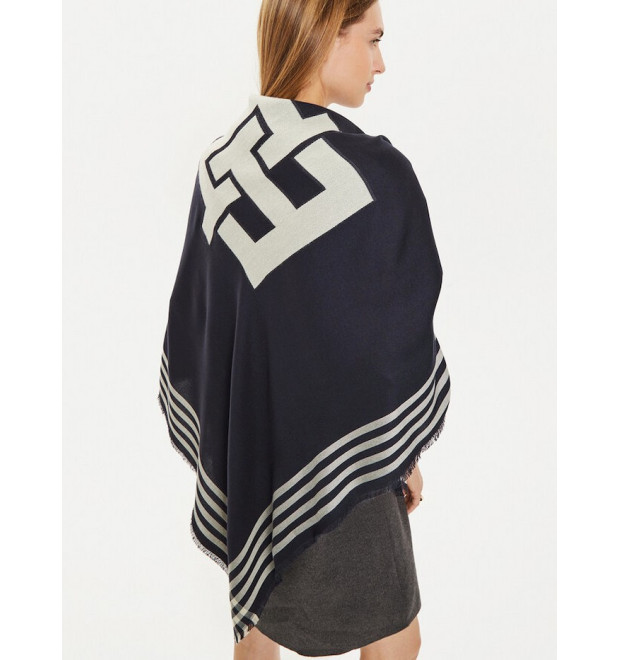 Tommy Hilfiger dámska exkluzívna šatka tmavomodrá