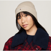 Dámska béžová čiapka Tommy Jeans Dámska béžová čiapka Tommy Jeans