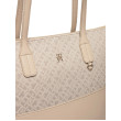 Tommy Hilfiger shopper kabelka so zlatým logom béžová Tommy Hilfiger shopper kabelka so zlatým logom béžová