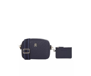 Tommy Hilfiger monogram camera bag crossbody kabelka modrá