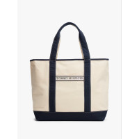 Tommy Hilfiger plátená Beach veľká taška béžová Tommy Hilfiger plátená Beach veľká taška béžová