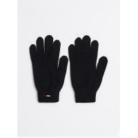 Dámske pletené rukavice Tommy Hilfiger čierne Dámske pletené rukavice Tommy Hilfiger čierne