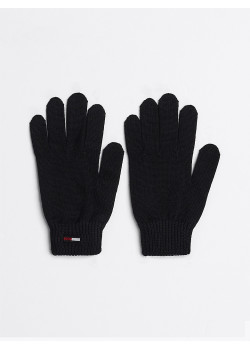 Dámske pletené rukavice Tommy Hilfiger čierne