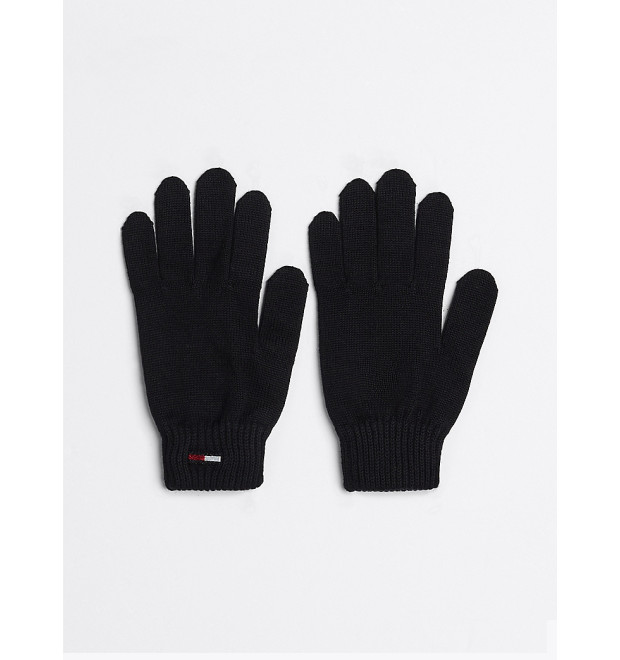 Dámske pletené rukavice Tommy Hilfiger čierne Dámske pletené rukavice Tommy Hilfiger čierne