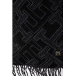 Dámsky čierny šál Tommy Hilfiger s monogramom Dámsky čierny šál Tommy Hilfiger s monogramom