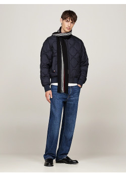 Pánsky vlnený šál Tommy Hilfiger v čiernej farbe