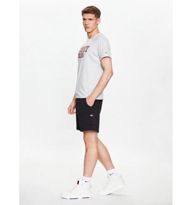 Teplákové čierne kraťasy Tommy Jeans Teplákové čierne kraťasy Tommy Jeans