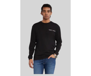 Čierne tričko s dlhým rukávom Tommy Jeans