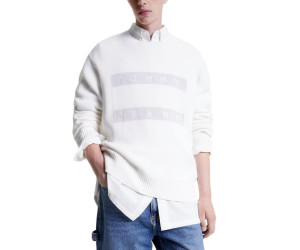 Tommy Jeans pánske pulóver s veľkým logom biely