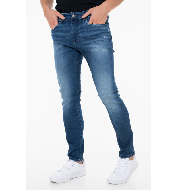 Tommy Jeans pánske rifle AUSTIN SLIM modré Tommy Jeans pánske rifle AUSTIN SLIM modré