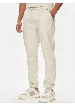 Pánske krémové elastické nohavice Tommy Jeans