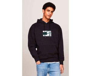 Bavlnená čierna mikina s kapucňou Tommy Jeans 