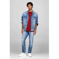 TOMMY JEANS džínsová bunda pre pánov TOMMY JEANS džínsová bunda pre pánov