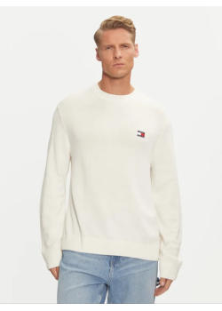 Tommy Jeans pánsky pulóver biely