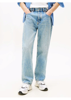 Tommy Hilfiger pánske straight fit rifle modré