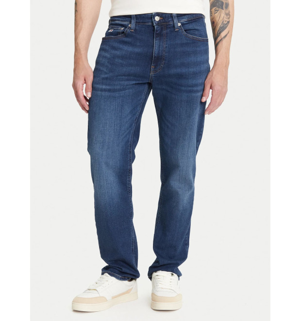 Tommy Jeans pánske džínsy Ryan tmavomodré
