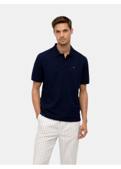 Tommy Jeans pánska polokošeľa tm modrá