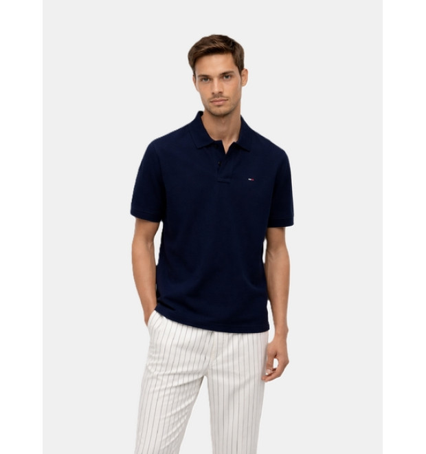Tommy Jeans pánska polokošeľa tm modrá