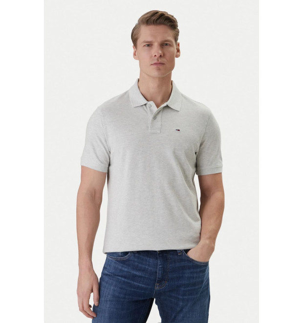 Tommy Jeans pánska polokošeľa sivá