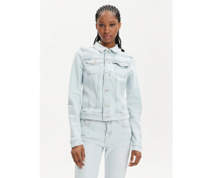 Rifľová bunda Tommy Jeans bledo modrá