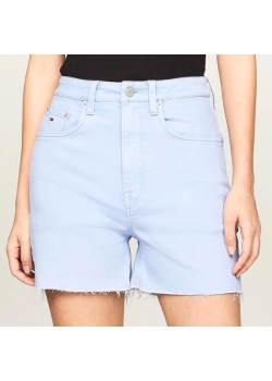 Modré rifľové kraťasy Tommy Hilfiger