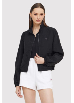 Dámska čierna prechodná bunda Tommy Hilfiger